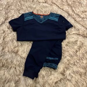 Dickies blue scrub set